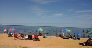 Uitzicht op strand/zee