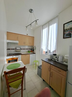 Fridge, microwave, oven, stovetop - Green Sea - Hautot SUR MER (HAUTOT SUR MER)