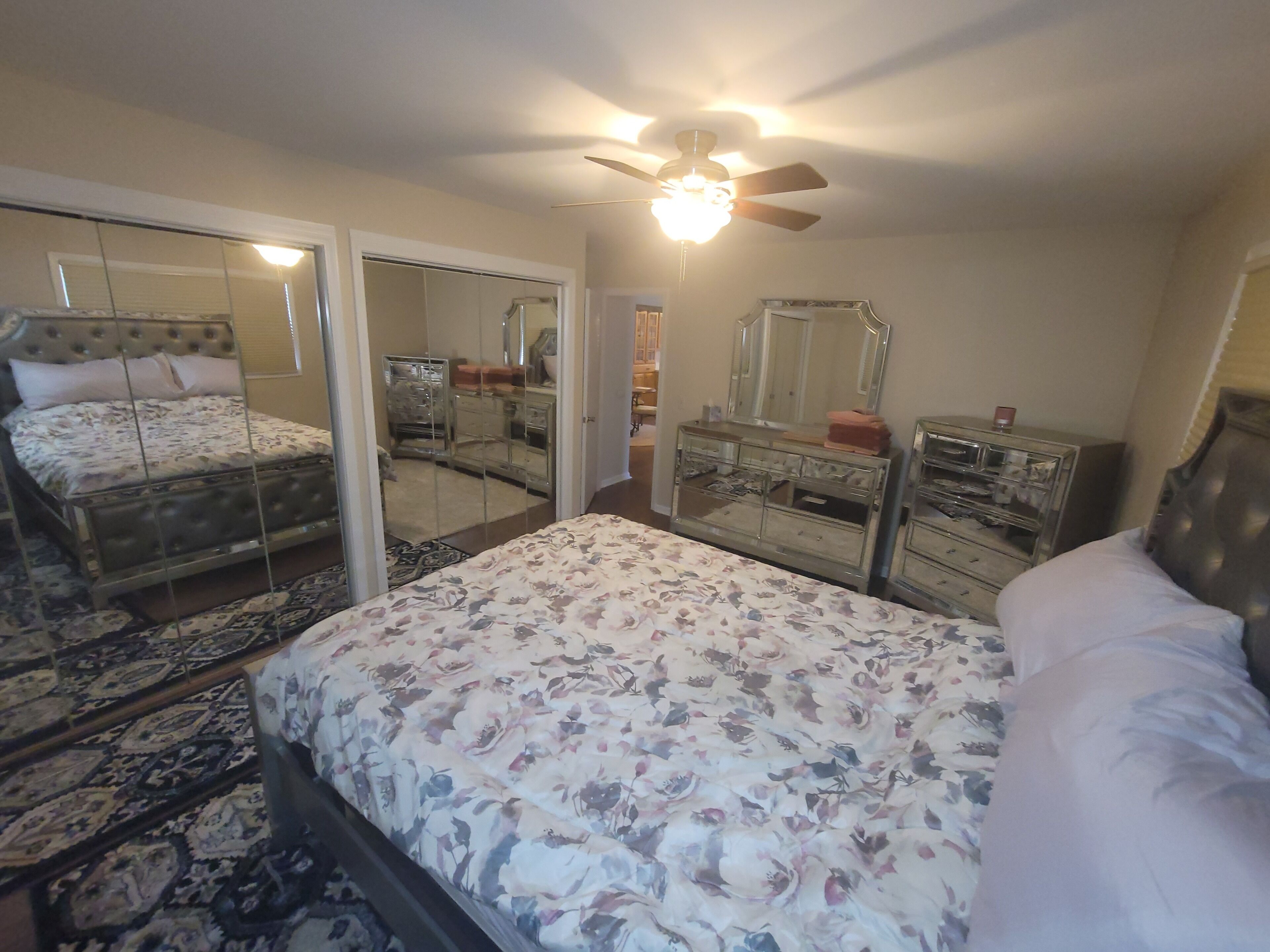 Waterfront House with Boat Dock on Detroit River Channel. Fish from the backyard