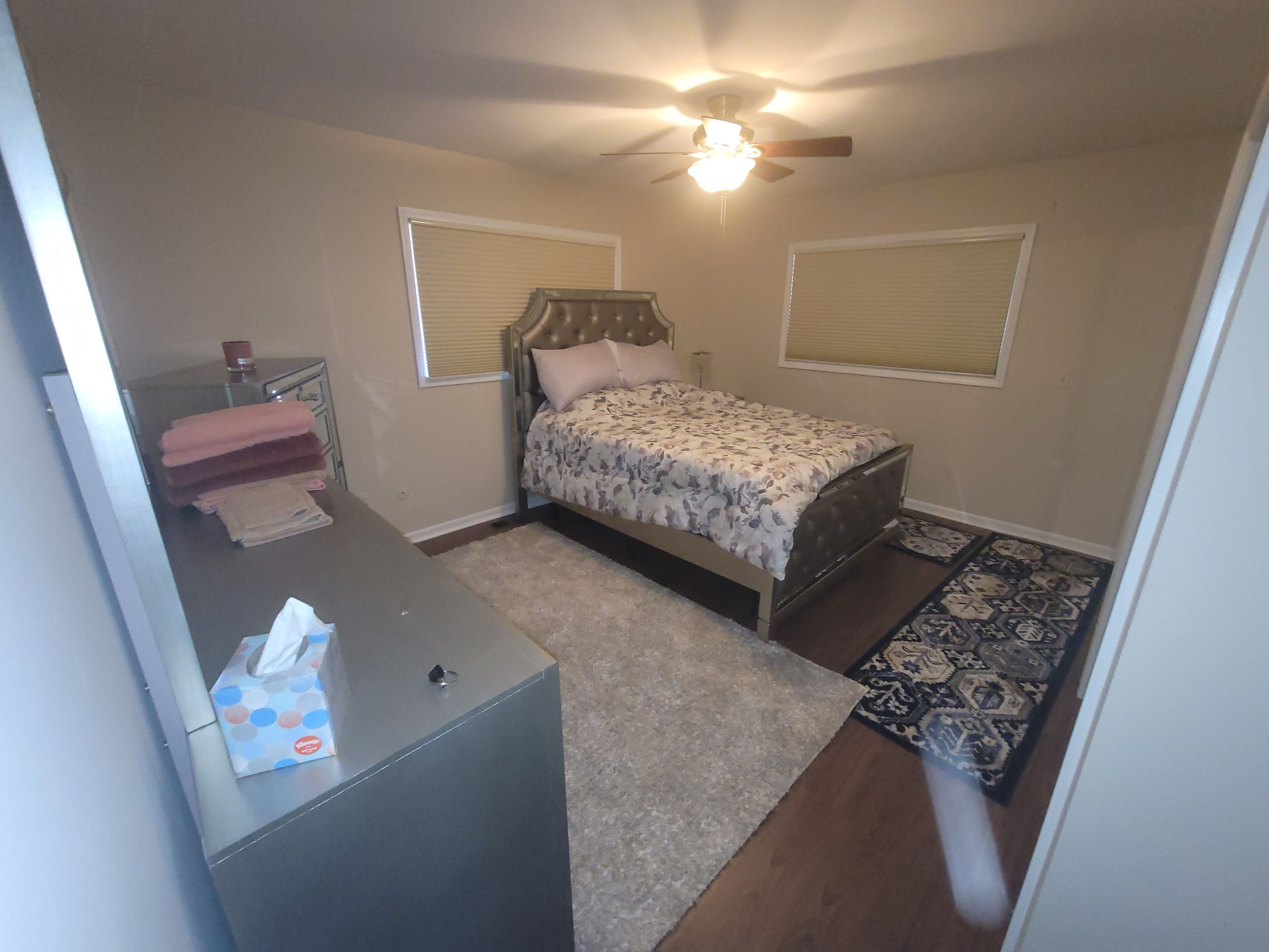 Waterfront House with Boat Dock on Detroit River Channel. Fish from the backyard