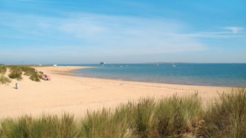 Vlak bij het strand