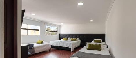 Family Room | Down comforters, Select Comfort beds, free WiFi