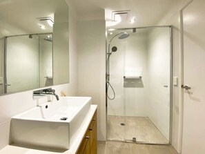 Shower, hair dryer