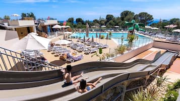 Piscine extérieure, piscine chauffée