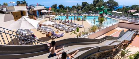 Piscine extérieure, piscine chauffée