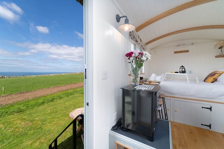 Interior. The Shepherd's Hut - On-Site Parking - Outside Area