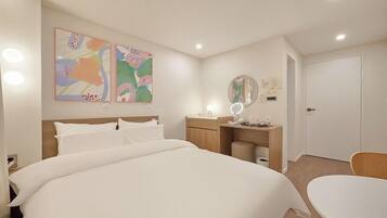 Makeup | Premium bedding, individually decorated, individually furnished