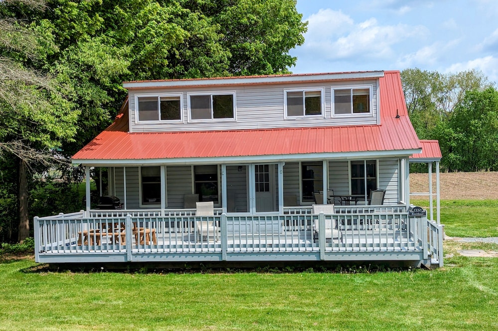 Waterfront house on the upper most portion of the West Branch Delaware.