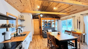 Fridge, microwave, oven, stovetop - Lakefront Cabin w/ Dock & Kayaks, True MN Getaway
Stunning Lake View - Cabin 11 (South Haven)