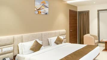 Egyptian cotton sheets, premium bedding, memory foam beds, minibar