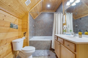 Hair dryer, towels