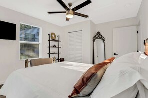 3 bedrooms, iron/ironing board, travel cot, WiFi