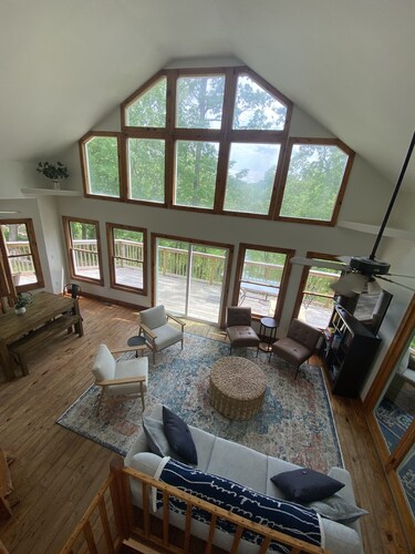 Beautiful Home with Lake views, dock with great swimming area, ample parking