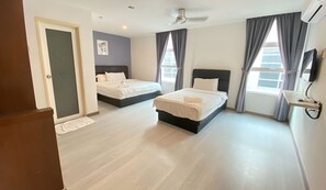 Driepersoonskamer | Lakens van Egyptisch katoen, luxe beddengoed, donzen dekbedden