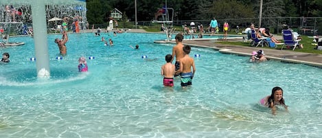 Piscina externa, piscina aquecida