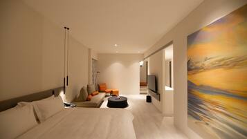 Dobbeltrom – superior, 1 queensize-seng, ikke-røyk, havutsikt | Dundyner, minibar, safe på rommet og blendingsgardiner