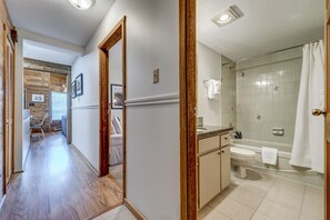 Hair dryer, towels