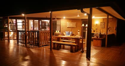 Romantic rainforest retreat with magical waterfall