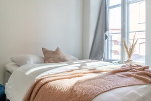 Apartment | 1 Schlafzimmer, Reisekinderbett, kostenloses WLAN, Bettwäsche