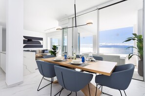 Suite, 2 Bedrooms, Private Pool (B3.1) | Living area | 50-inch flat-screen TV with cable channels, TV