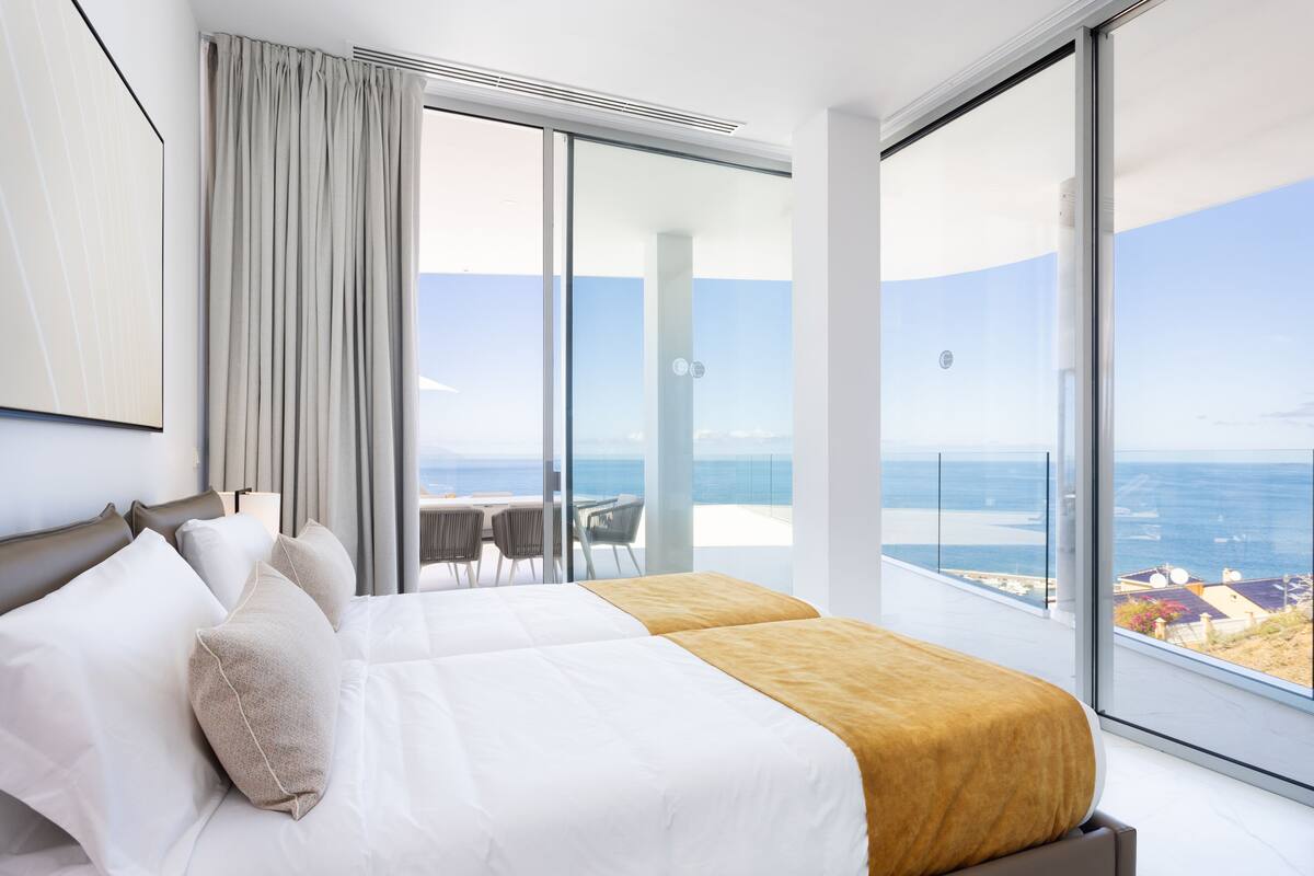 2 habitaciones, ropa de cama de alta calidad y cubrecamas