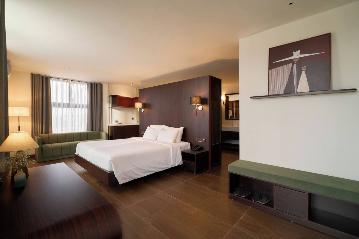 Suite Signature | Mini-bar avec articles gratuits, Wi-Fi gratuit, draps fournis