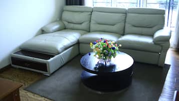Executive Suite | Living area | 32-inch LED TV with satellite channels