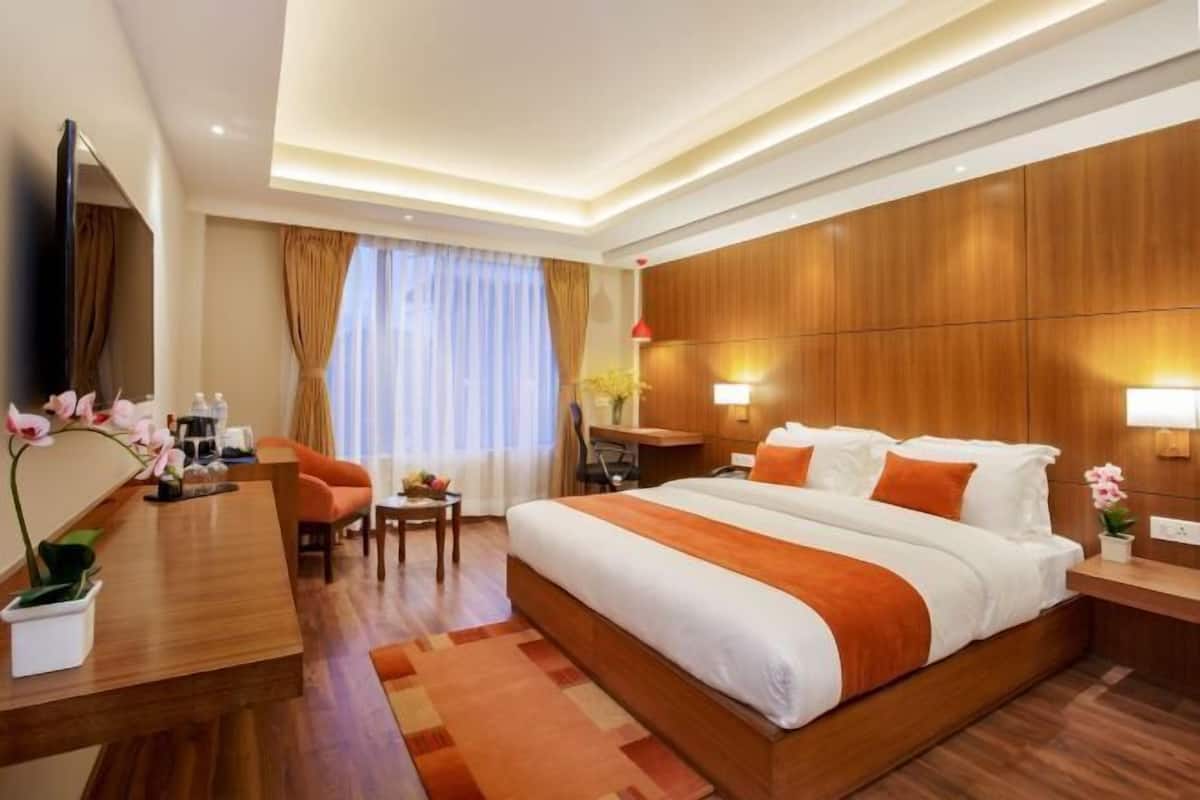 Een minibar, een bureau, een strijkplank/strijkijzer, gratis wifi