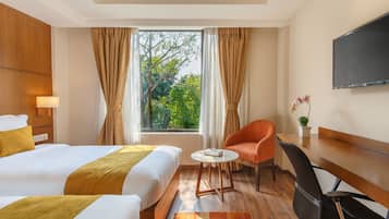 Chambre Double Deluxe | Minibar, bureau, fer et planche Ă repasser, Wi-Fi gratuit