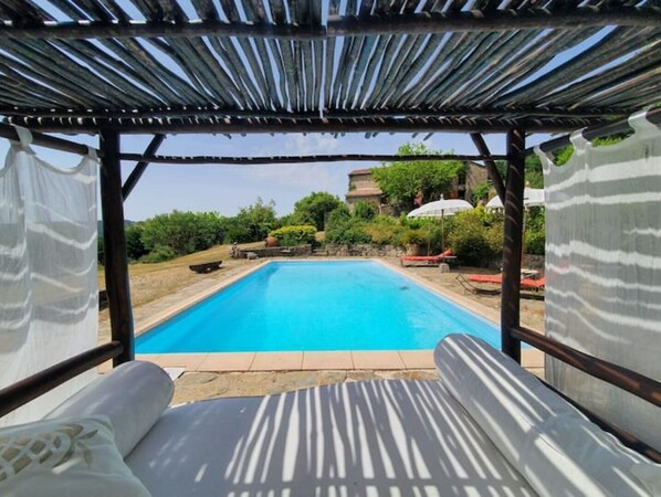 Pool - Mas Des Terrasses in Aujac (Aujac)