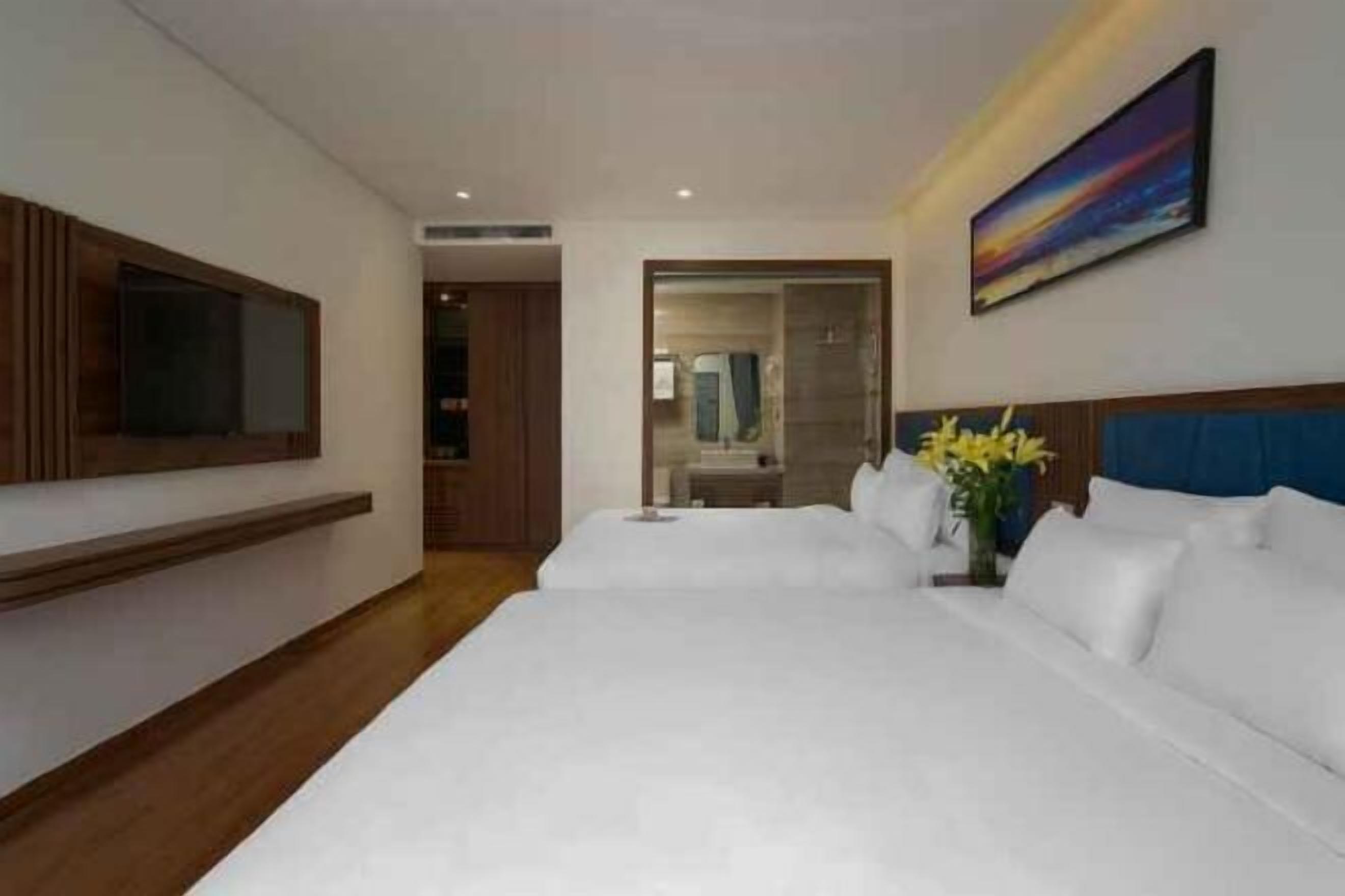 Bộ trải giường bằng vải Frette của Ý, bộ đồ giường cao cấp 