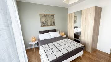 2 chambres, fer et planche Ă repasser, Wi-Fi gratuit, draps fournis