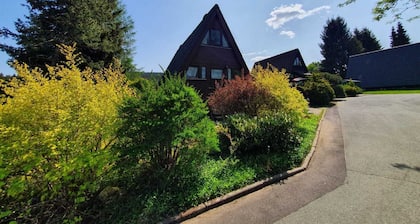 Cozy roof-only house in the immediate vicinity of the forest