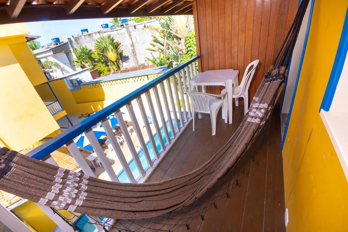 Double Room with Balcony | Blackout curtains, free WiFi, bed sheets