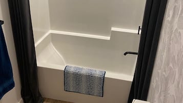 Towels, soap, shampoo