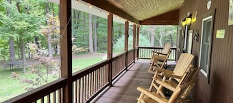 Cozy winter Getaway, See the Stars in the New Hot Tub & Beautiful Firepit