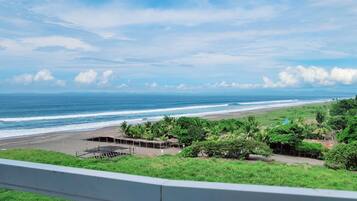 On the beach, beach towels