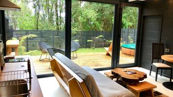 Cabaña con Hot Tub 1 | Living area