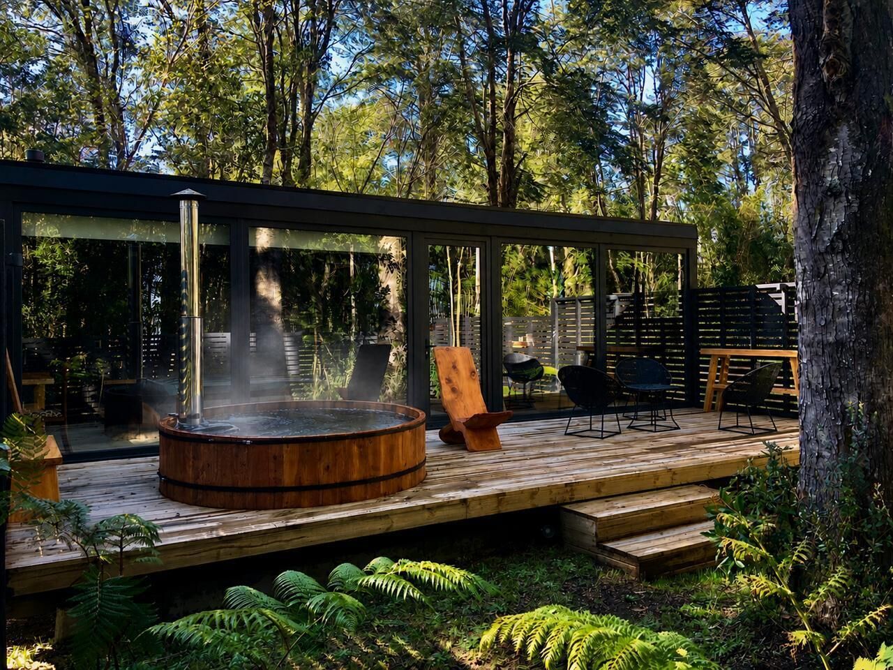 Cabaña con Hot Tub 1 | Individually decorated, individually furnished, desk, laptop workspace