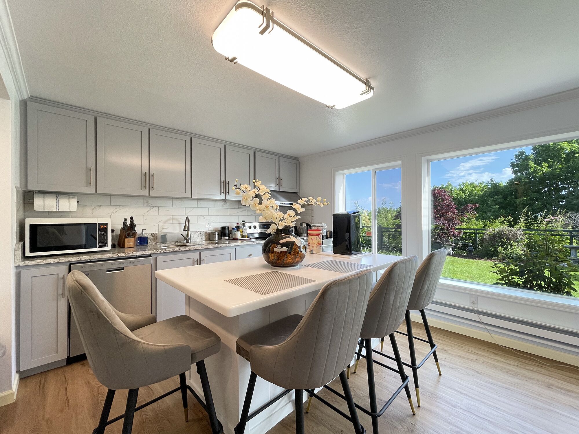 Strait view! Great location for hiking, biking, kayaking and whale watching.