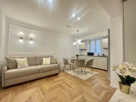 Superior suite, 1 slaapkamer, niet-roken | Woonruimte