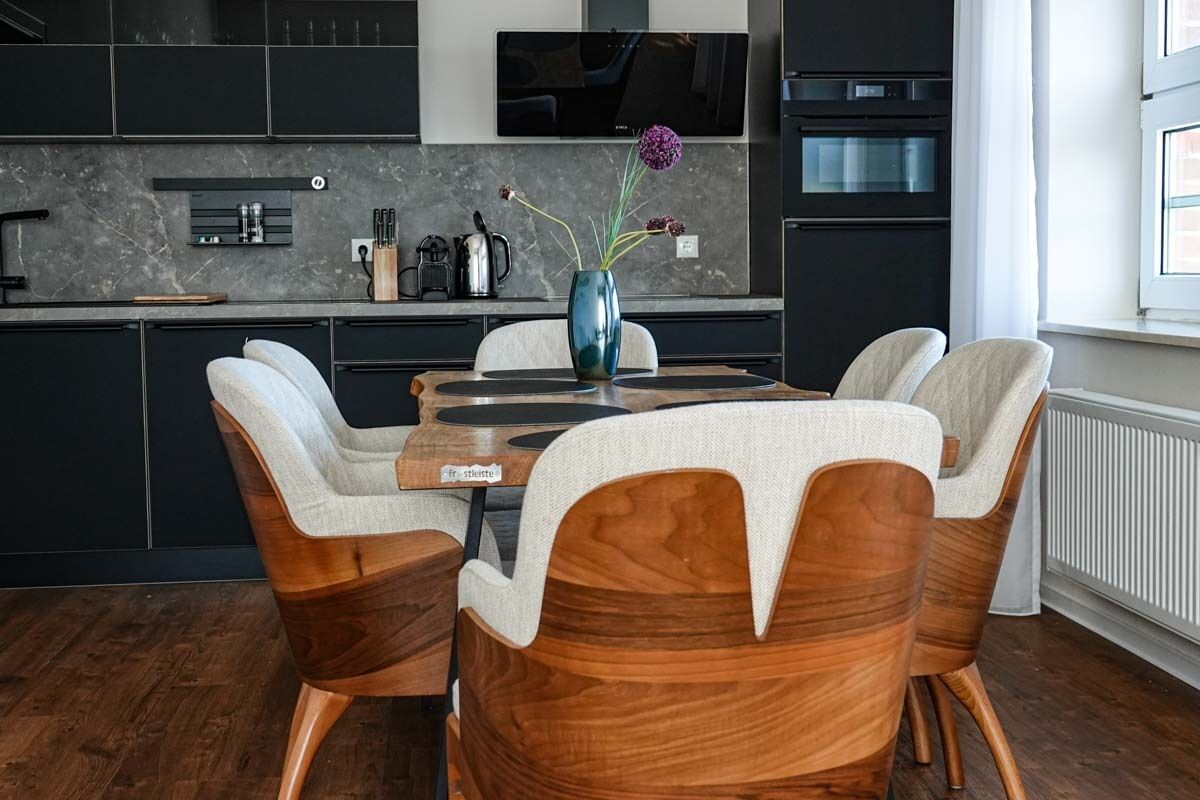Appartement Deluxe, 2 salles de bains, en front de mer | Cuisine privée | Grand réfrigérateur, micro-ondes, four, plaque de cuisson