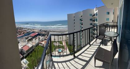 Beachfront Penthouse in downtown Rosarito Beach