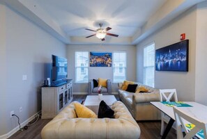 Smart TV, ping pong, computer monitors, printers