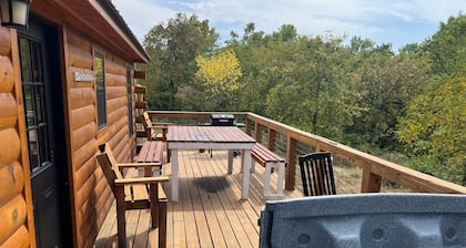 Log Cabin on the waterfall