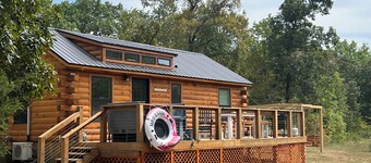 Log Cabin on the waterfall
