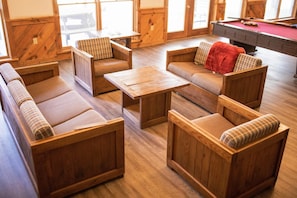 Game room - Hartman Lodge w/ Hot Tub! - Lodge w/ Hot Tub, 8 Bedrooms, 9 Bathrooms (Milroy)