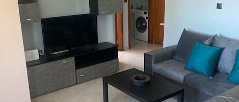 Smart-tv en een open haard