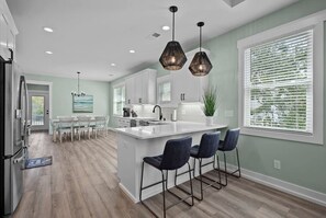 Private kitchen - Sea Salt Breeze - Easy stroll to the beach! (Oak Island)