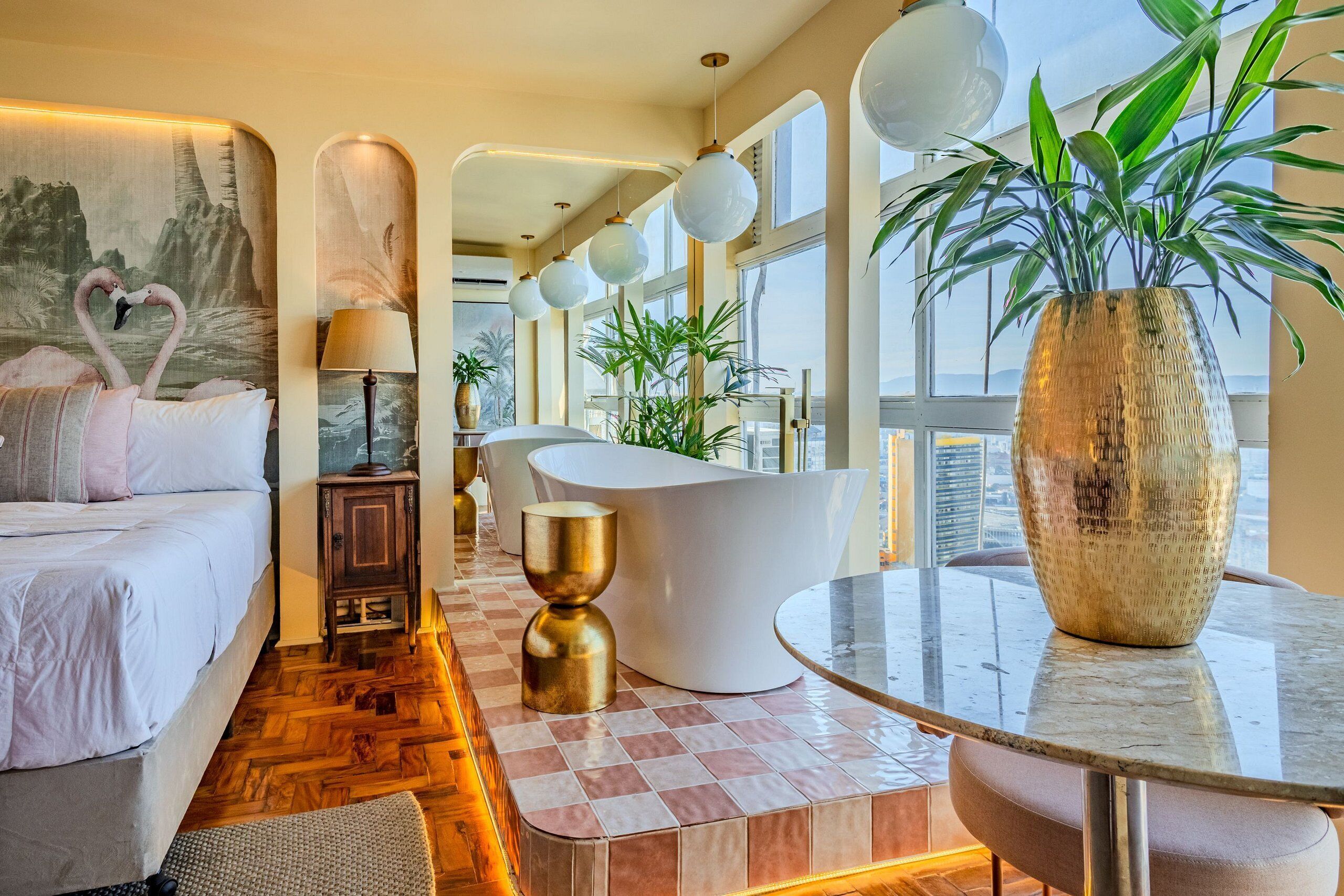 Panoramic-Apartment | 1 Schlafzimmer, individuell dekoriert, kostenloses WLAN